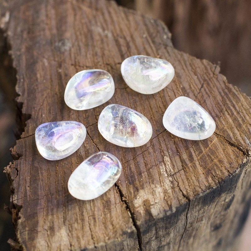 Pachamama Essentials Angel Aura Quartz Tumbled - Healing Stone -