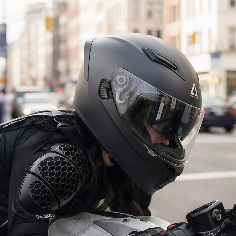 TRIANGLE Motorcycle Helmets Full face Helmet for Adults Men and