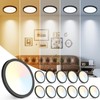 Peasur 7 inch LED Ceiling Light, 3000K/3500K/4000K/5000K/6500K Adjustable Flush Mount