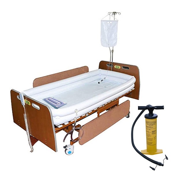 Medical Inflatable Bathtub, Bath Kit with Excellent Electric air Pump for Geriatric, Elderly, Disabled, Seniors, Bedridden Patients, Handicapped, Bath in Bed