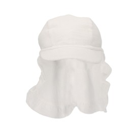 Sterntaler Girls' Peaked Cap with Neck Protection Glace Sun Hat, beige