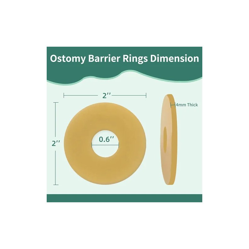 20pzas 4mm Anillo Barrera Para Ostomía 50mm