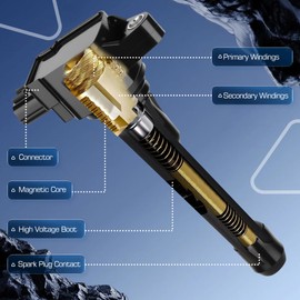 Set of 4 Ignition Coil Pack and Spark Plugs Fits 2007 2008 2009 2010 2011 2012 2013 for Nissan Altima Versa Sentra Rogue Cube NV200 2.5 1.8 1.6 2.0 L4 Spark Plugs Coil Packs Replaces# UF549 C1696