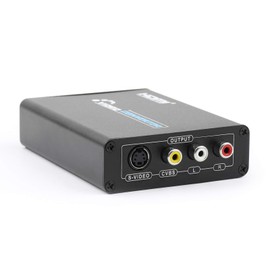 Topeng HDMI to 3 RCA AV+S-Video CVBS Composite R/L Audio 1080P Converter UK Plug Power