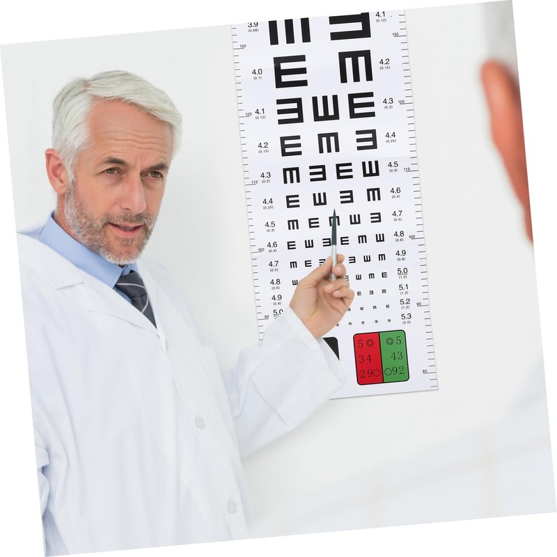 FUNOMOCYA Standard Eye Test Chart Wall Eye Testing Chart Break-resistant