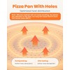 LYNG Pizza Pan 16 Inch, 2 Pack Silicone Nonstick Pizza