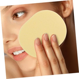 KOMBIUDA 12pcs Facial Sponges Portable Oval Cleansing Tools for Makeup Removal Exfoliating for Daily Face Washing Soft Lightweight