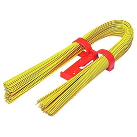 Mirai Industry CD Binding Wire for CD and PF Tubes, Diameter 0.04 x 11.8 inches (0.9 x 300 mm), Yellow, Price per Bag CB-Y