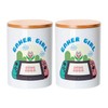 Fabulous Ceramic Pot with Lid Bamboo - Gamer Girl Games