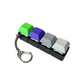 Keyboard Keychain Fidget Toy Key Cap Keyboard Clicker Blue Axis Stress Relief Toy