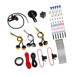 VekAuto 1 Set Universal UTV ATV SXS Scooter LED Turn Signal Horn Kit Auto Accessories