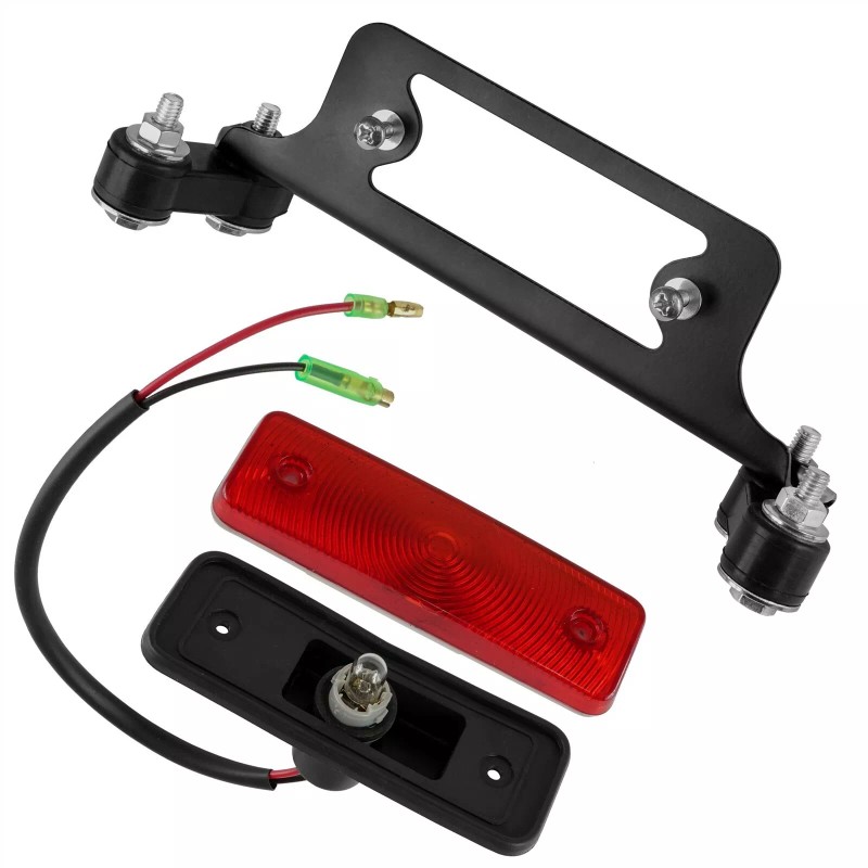Caltric Tail Light with Bracket & Hardware For Yamaha Warrior