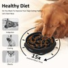 YINEYA 4 Cups Slow Feeder Dog Bowls Large Breed, Anti-Choking