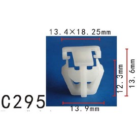 Autobahn88 Body Side Molding Clip, kompatibel mit Honda (OEM: 75305S0A003) (20 Stück)