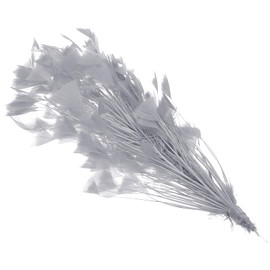 PATIKIL 10-12 Inch Turkey Feathers, 1 Set Fluffy Bulk Natural Feathers for Crafts Carnival Handwork Clothing Costumes Wedding Party, Gray