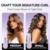 VELOZ Professional Automatic Curling Iron for Long Hair, Rotating Curling