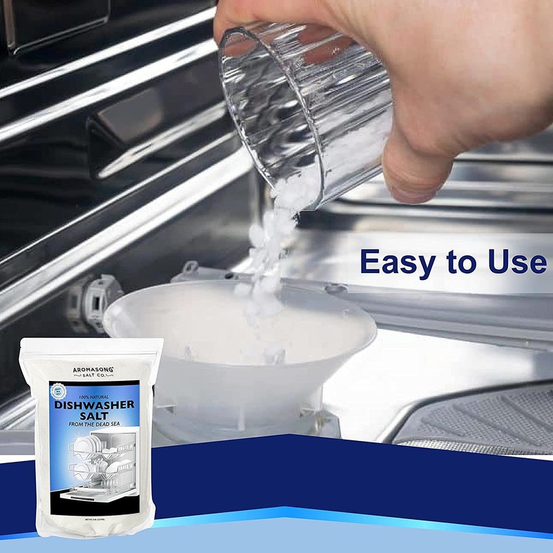 Aromasong Dishwasher Salt 10 LB - 100% Natural Water Softening