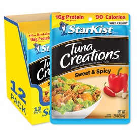 StarKist Tuna Creations, Sweet & Spicy, 2.6 Oz, Packaging May Vary, Pack of 12