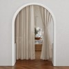 RYB HOME Semi Sheer Linen Curtains - Light Reducing Bedroom