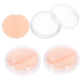 Baluue 3 Sets Loose Powder Box with Puff Loose Powder Case Makeup Powder Container Stylish Powder Holder Portable Powder Case Portable Powder Holder Female Powder Case Stylish Powder Case