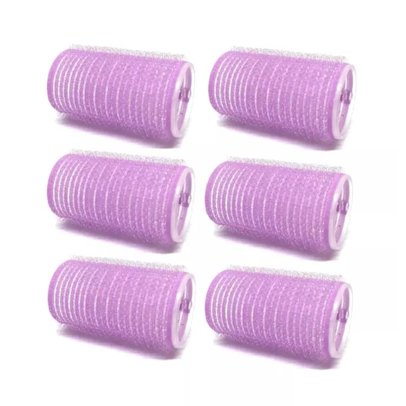 셀프 그립 헤어 롤러 다양한 색상 6PC Self Grip Hair