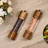 Upgraded Wooden - Acacia Wood Salt Grinder and Pepper Grinder