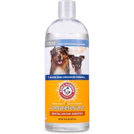Arm & Hammer Complete Care Fresh Dental Water Additive for Dogs, 16 Fl Oz - 3 Pack - Flavorless Dog Water Additive, Dog Mouth Wash, Dog Dental Rinse, PetWater Additive, Pets Dental Care for Bad Breath