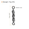 PATIKIL 20pcs 37lb High Speed 3 Roller Swivel Copper Barrel