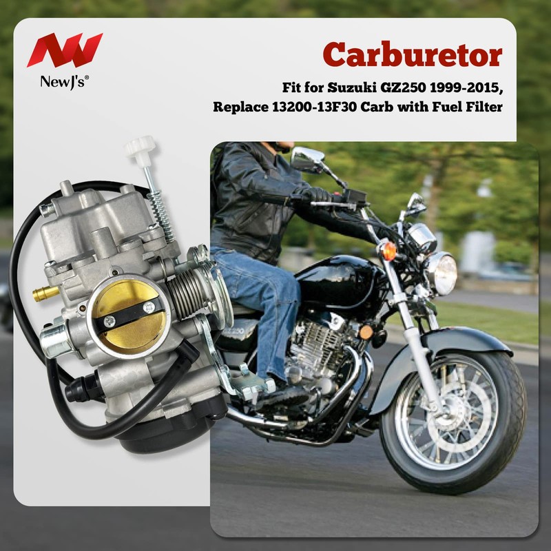 Carburetor Fit for Suzuki GZ250 1999-2015, Replace 13200-13F30 Carb with