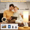 Dicoool Touch Bedside Table Lamp with USB - 3 Way