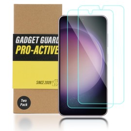 Gadget Guard Glass for Galaxy S23 Screen Protector [Pro-Active Shatterproof] Screen Protector S23 Tempered Glass Full Coverage Protection, 2 Packs