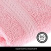 HOMESCAPES Pink Turkish Cotton Bath Towel Super Soft Thick &
