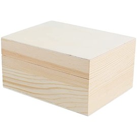 INNSPIRO Solid Pine Box with Rectangular Veneer 14 x 9.5 x 7 cm 2