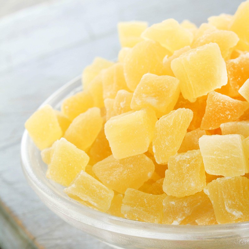 Anna and Sarah Dried Diced Pineapples Large in Resealable Bag