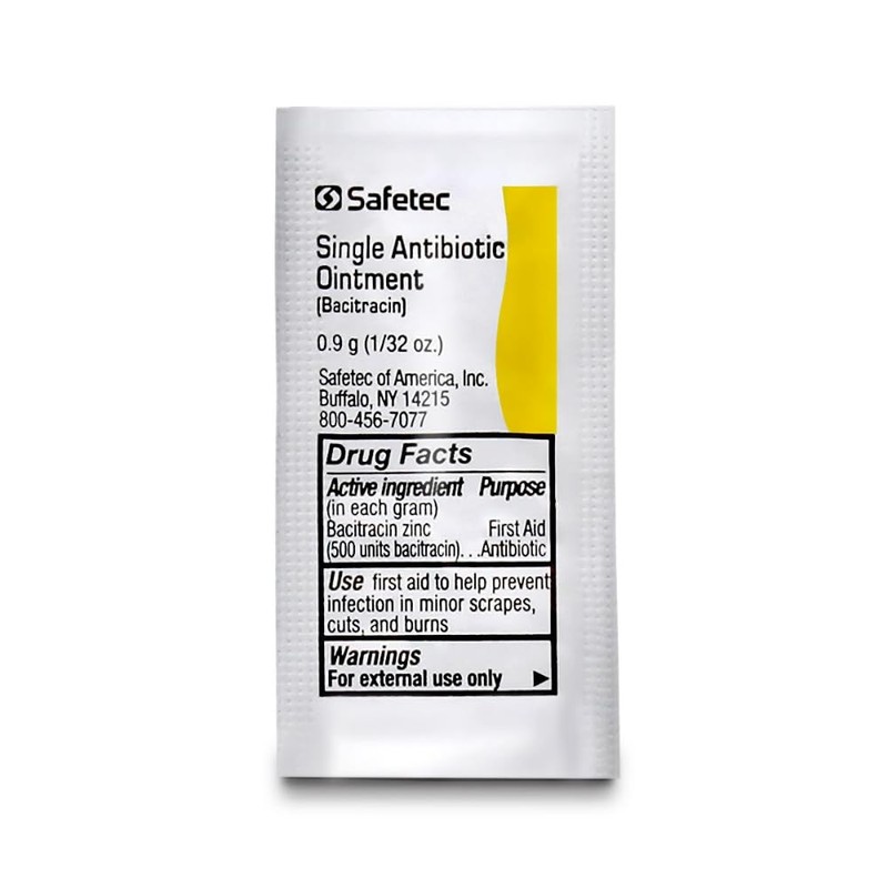 Safetec First Aid Antibiotic Ointment 53305 – Single-Use Packets for