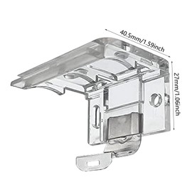 4 PCS Mounting Bracket with Metal Clip, Cordless Shade Bracket for 1" (25mm) PVC Cordless Honeycomb & Pleated Shades Cordless Blinds Headrail Holder Clip