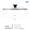 TeChef Cookware Tempered Glass Lid, Made in Korea (10-Inch) (26cm)