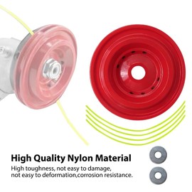 Replacement Universal Trimmer Head Red Replacement Electric for Weed Eater