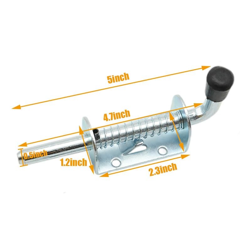 2 Packs Locking Latch Spring Loaded Barrel Bolt Latch Pin