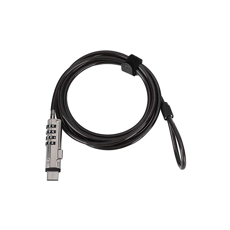EBTOOLS - Bloqueo de cable de seguridad para computadora, 4