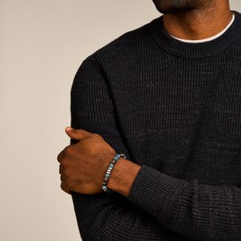 Fossil JA7241040 Men's Bracelet Brass Silver One Size Brass No Gemstone, One Size, Brass, No Gemstone, Brass, No Gemstone