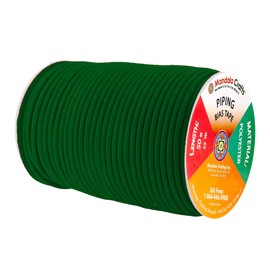 Mandala Crafts Maxi cinta de bies de color verde oscuro con cordón de soldadura, ribete de tapicería de 1/2 pulgada para costura, cojines, fundas y decoración de bricolaje, ribete de cordón labial de