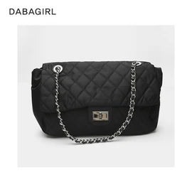 DABAGIRL Bloom Qualting Bag Black 1ea