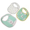 3Pcs Insular Baby Cotton Bibs Cotton Cartoon Print Pattern Eating
