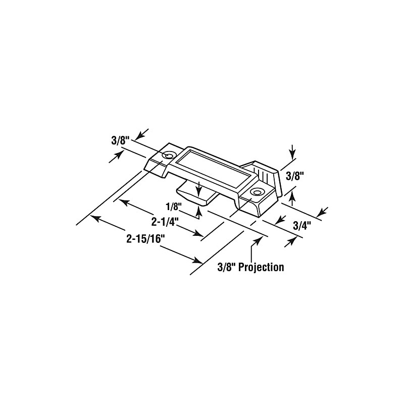 Prime-Line F 2589 Sash Lock for Vertical and Horizontal Sliding