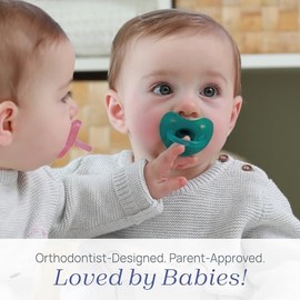 Chicco PhysioForma Chupón ortodóntico para bebés de 16-24 meses, 100% silicona suave, libre de BPA y con soporte para la respiración, paquete de 2 con