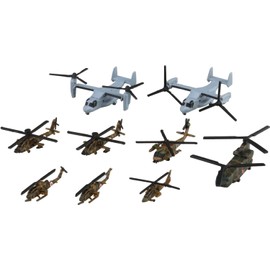 Aoshima Bunka Kyozai 1/700 Water Line Series No.556 Ground Self-Defense Force Helicopter Set Plastic Model (Helicopter)