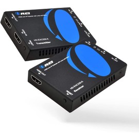 OREI HDMI Extender Over CAT5/CAT6, with IR Upto 330 Feet - Loop Out - 1080P Full HD Signal Distribution - Over IP - One to Many Option
