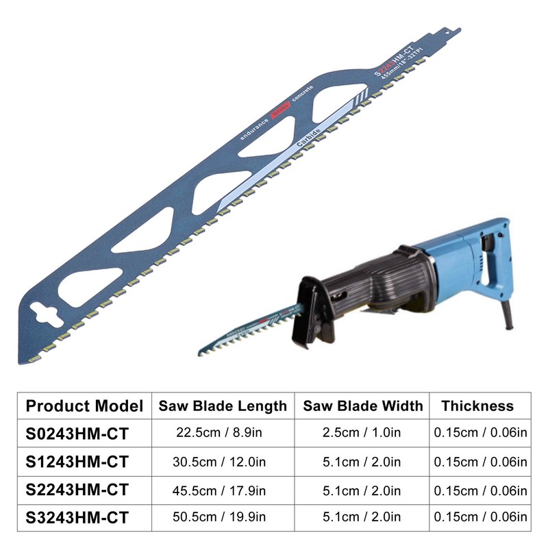 Reciprocating Saw Blade Tungsten Carbide Alloy Pruning Blade for Wood