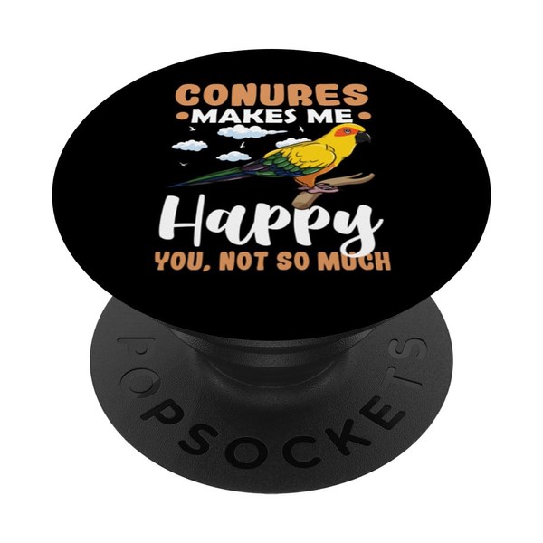 Sun Conure Funny Animals Pet Cute Birds Parrot PopSockets with